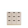 Commode Snö B3, rose, support en bouleau