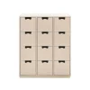 Commode Snö B, rose, support en bouleau