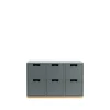 Commode Snö B2, storm grey, support en bouleau