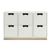 Commode Snö B2, white, support en bouleau