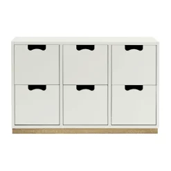 Commode Snö B2, white, support en bouleau