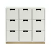 Commode Snö B3, white, support en bouleau