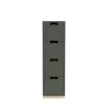 Commode Snö J4, green khaki, base en bouleau
