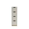 Commode Snö J4, light grey, base en chêne