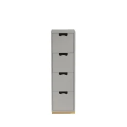 Commode Snö J4, light grey, base en bouleau