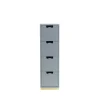 Commode Snö J4, nordic blue, base en bouleau