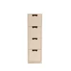 Commode Snö J4, rose, base en bouleau