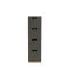 Commode Snö J4, taupe, bas en chêne