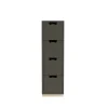 Commode Snö J4, taupe, base en bouleau