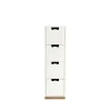 Commode Snö J4, white, bas en chêne