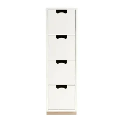 Commode Snö J4, white, base en bouleau