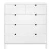 Commode Square 2+3 tiroirs, Blanc