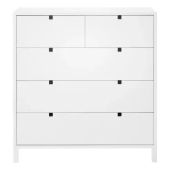Commode Square 2+3 tiroirs, Blanc
