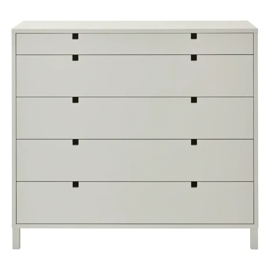 Commode Square 5 tiroirs, Sable