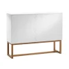Commode Story, blanc-pieds en chêne