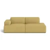 Connect soft modul Hallingdal 65 nº 407 jaune, Sans accoudoirs (D)