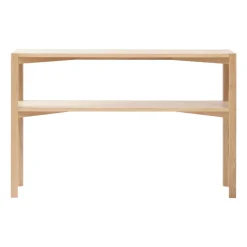 Console Anton 35x125 cm, Chêne pigmenté blanc