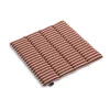 Coussin d’assise Terrazza, Terracotta bold stripe, 40x40 cm