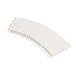 Coussin de banc Palissade Dining pour banc avec dossier évasé, Cream white