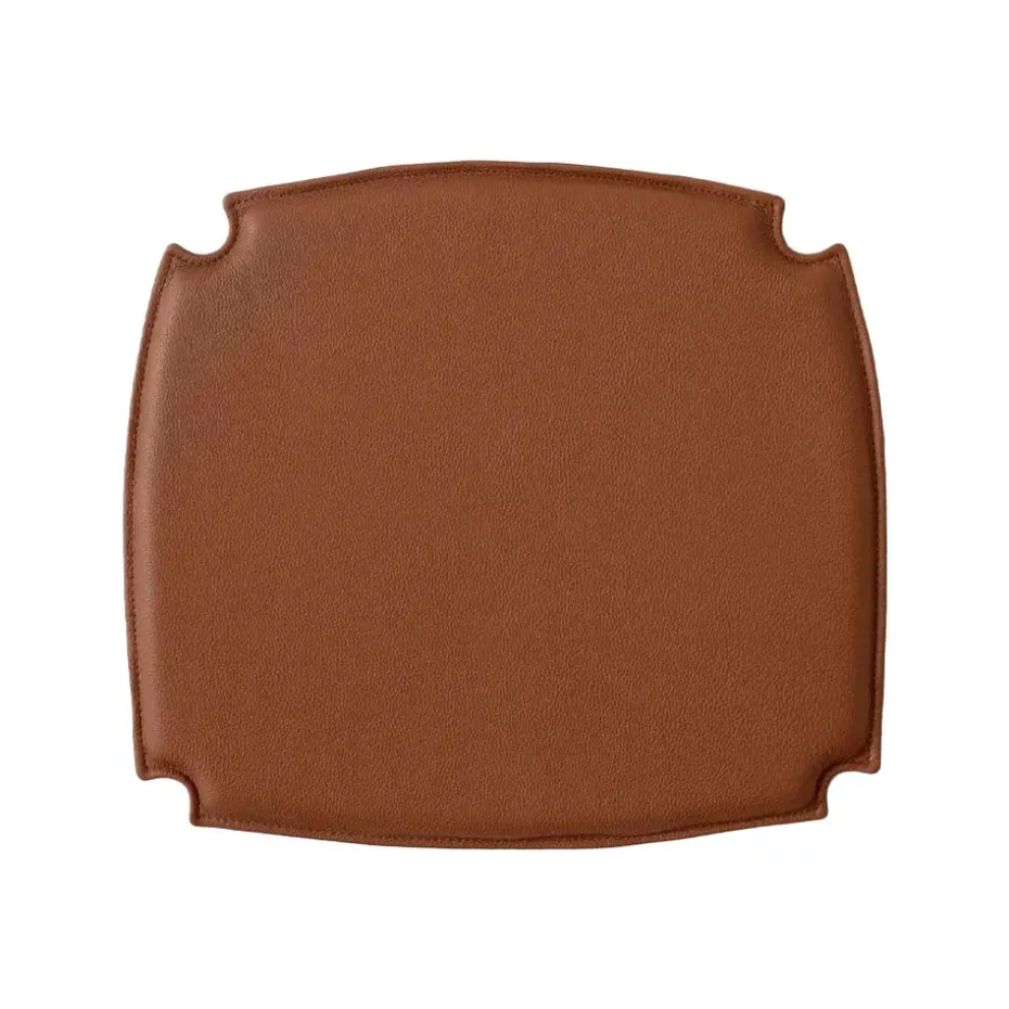 Coussin de chaise Drawn HM3, cuir cognac