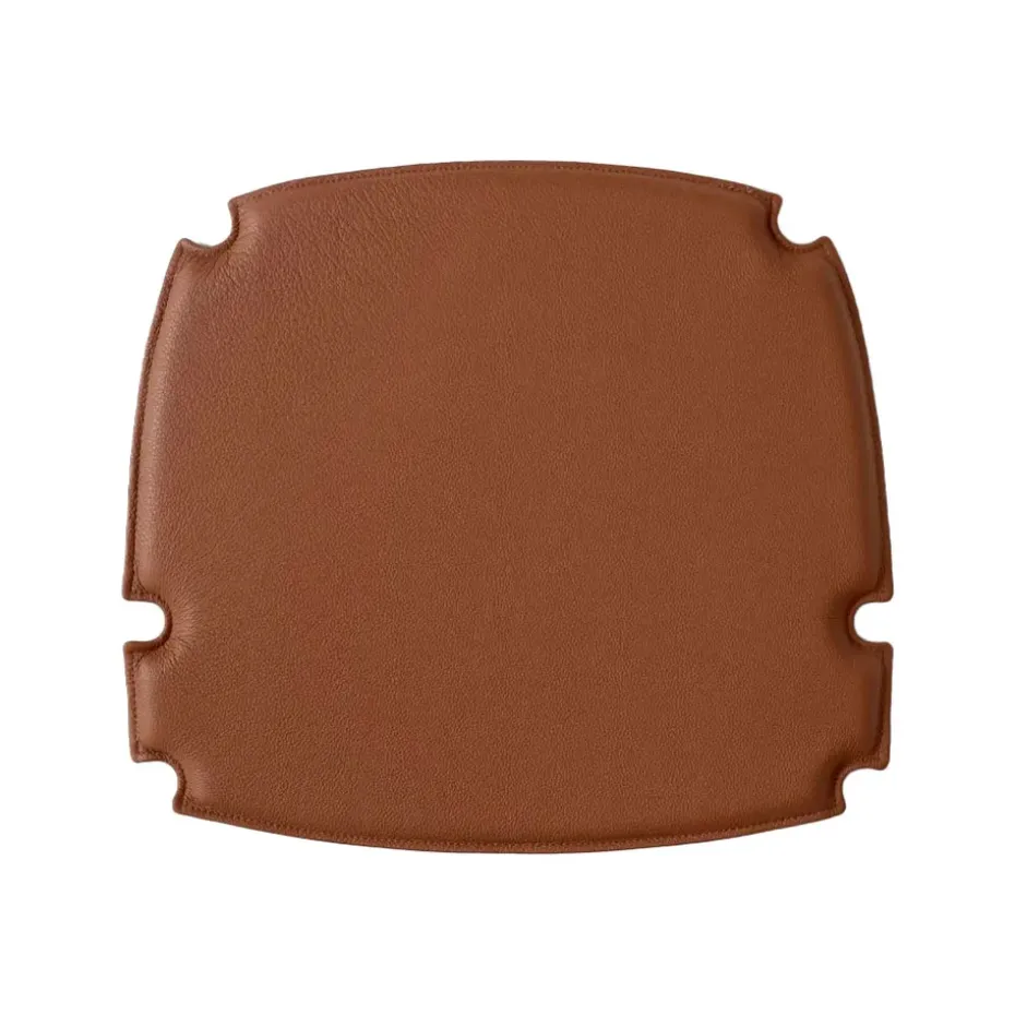 Coussin de chaise Drawn HM4, cuir cognac