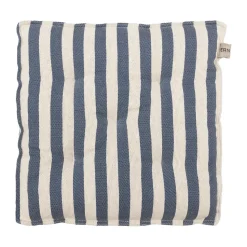 Coussin de chaise Ernst 45x45 cm, Blanc-bleu