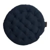 Coussin de chaise Pepper Ø37 cm, Bleu marine foncé