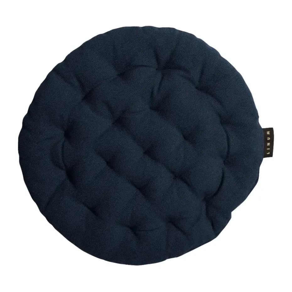 Coussin de chaise Pepper Ø37 cm, Bleu marine foncé