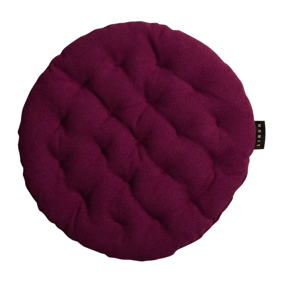 Coussin de chaise Pepper Ø37 cm, Rouge bourgogne