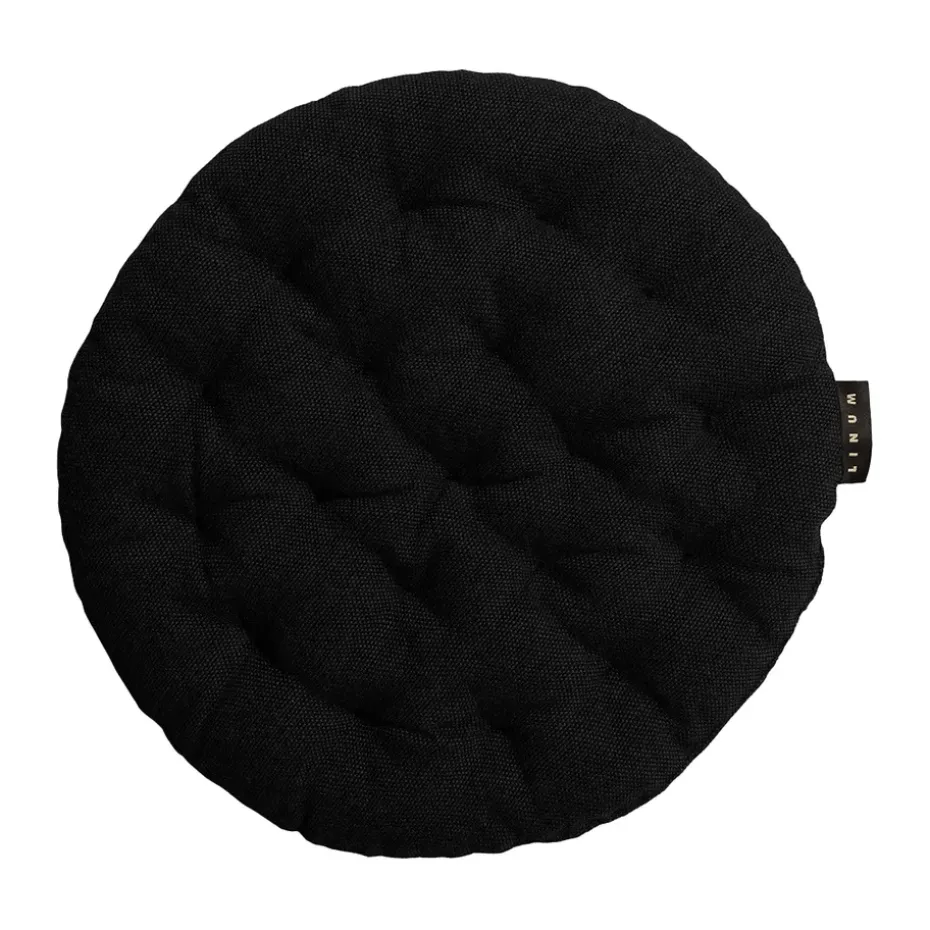Coussin de chaise Pepper Ø37 cm, Noir