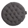 Coussin de chaise Pepper Ø37 cm, Gris granite