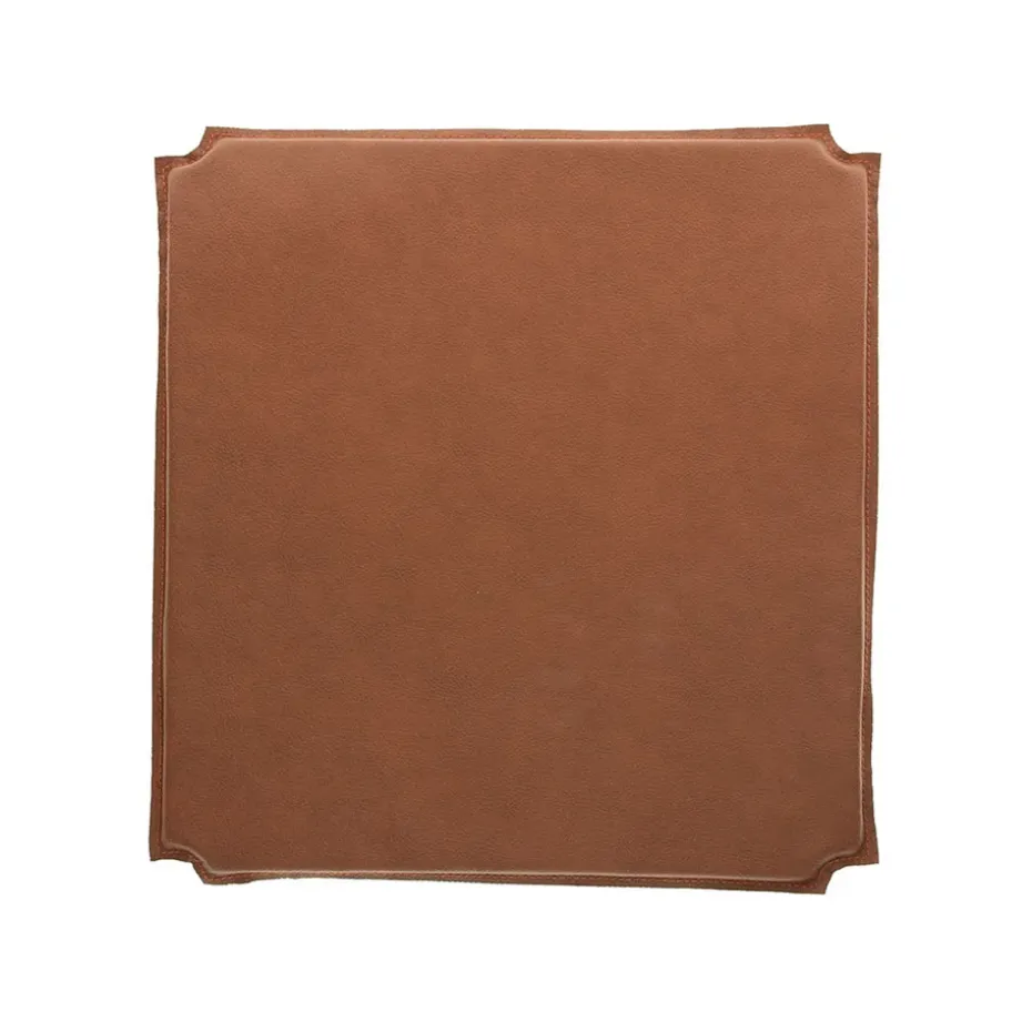 Coussin de chaise Rod, Cuir cognac