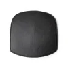Coussin de chaise Wick, cuir noir
