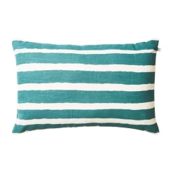 Coussin extérieur Block Stripe 40x60 cm, Heaven blue-off white