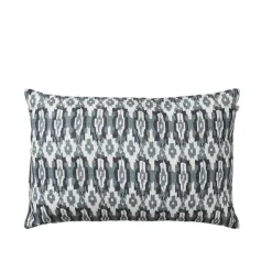Coussin Ikat Delhi Outdoor 40x60cm, Blue/Heaven blue