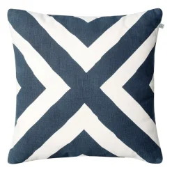 Coussin Impal Outdoor, Blue/off white, 50 cm