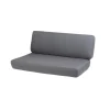 Coussin pour canapé Savannah, 2 places Cane-Line Natté gris, droit