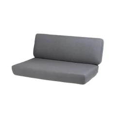 Coussin pour canapé Savannah, 2 places Cane-Line Natté gris, droit