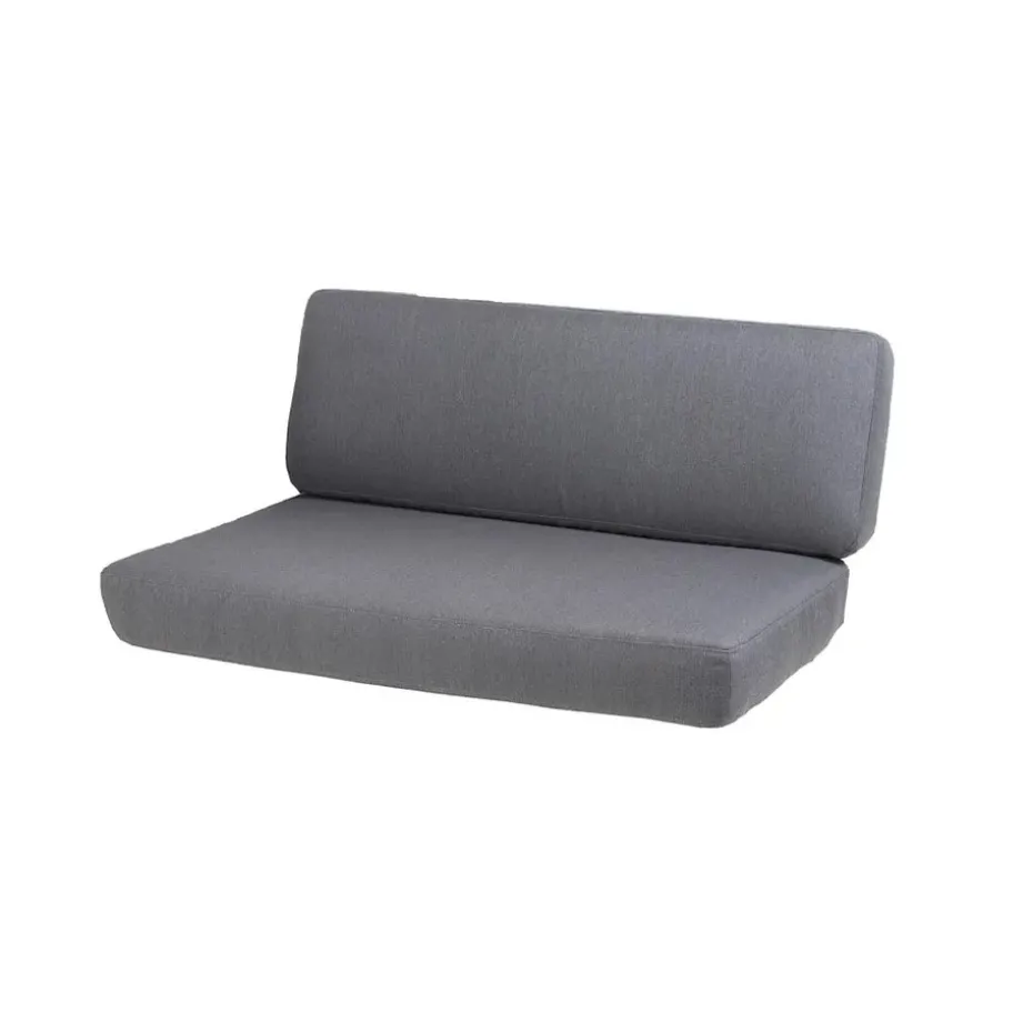 Coussin pour canapé Savannah, 2 places Cane-Line Natté gris, droit
