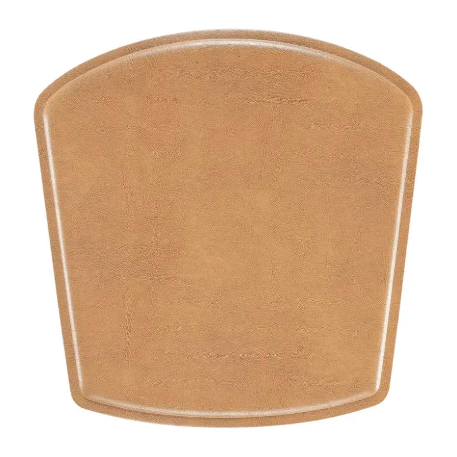 Coussin pour chaise de bar/chaise junior ZigZag, Cuir collé chameau