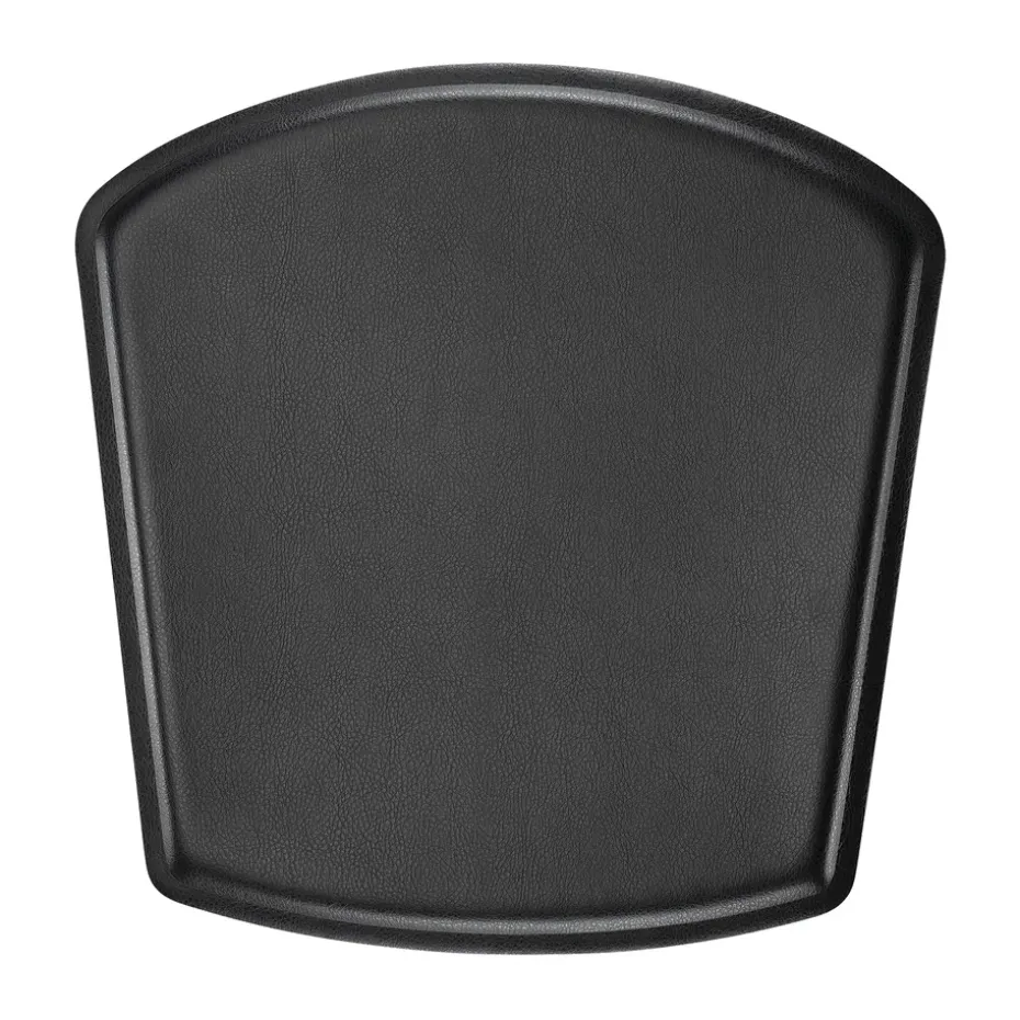 Coussin pour chaise de bar/chaise junior ZigZag, Cuir collé noir