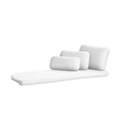 Coussin Savannah, Cane-Line Natté White, droite