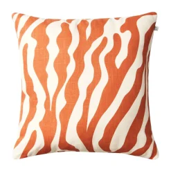 Coussin Zebra Outdoor 50x50 cm, Apricot orange-off white