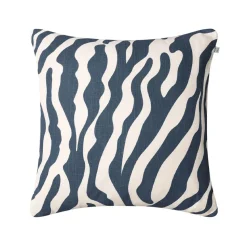 Coussin Zebra Outdoor 50x50 cm, blue/off white, 50 cm