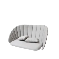 Coussins pour canapé Peacock 2 places, Cane-line natté light grey