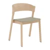 Cover Side Chair leather, Refine leather stone-Oak