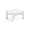 Crate Low Table 75,5x75,5 cm pin laqué, White