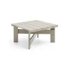 Crate Low Table 75,5x75,5 cm pin laqué, London fog
