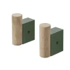 Crochet Attach Lot de 2, Oak-dark green
