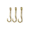 Crochet Curvature Lot de 3, Laiton